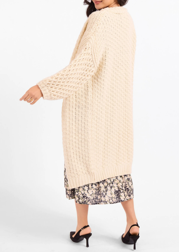 Izzy Hand Knit Long Cardigan - Sadie and Sage