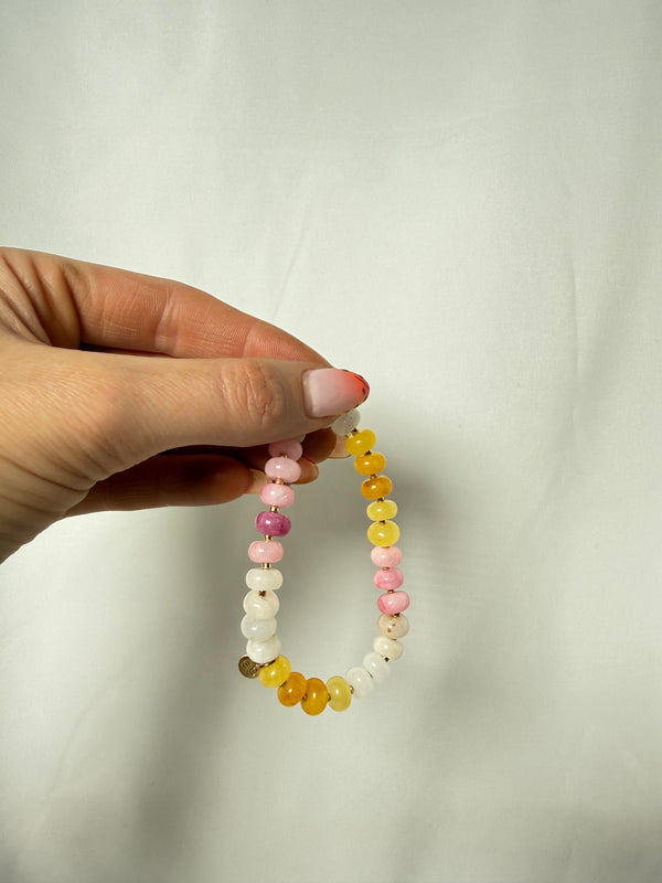 Bold Stone Bracelet - Pink Lemonade - Ethic Goods jewelry prem. prem. clothing boutique Chatham, Ontario, Canada