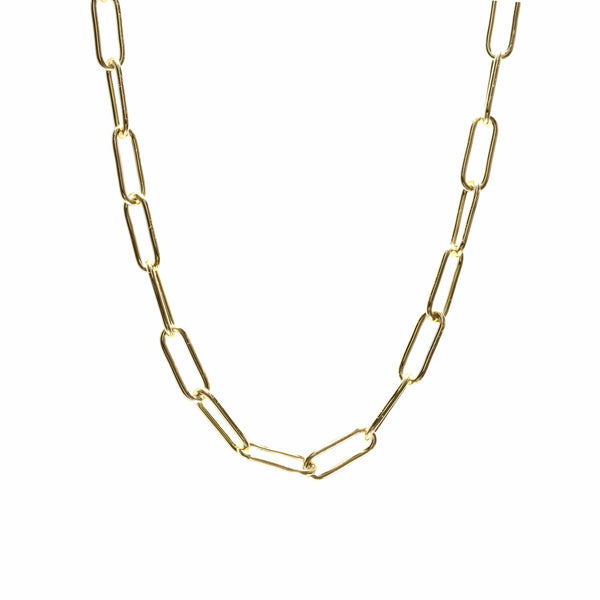 Connection Paperclip Chain Necklace | e&e | Gold Necklace eLiasz and eLLa    prem. clothing boutique Chatham, Ontario, Canada