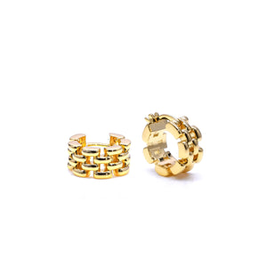 Wild Hoop Earrings | Gold Earrings eLiasz and eLLa    prem. clothing boutique Chatham, Ontario, Canada