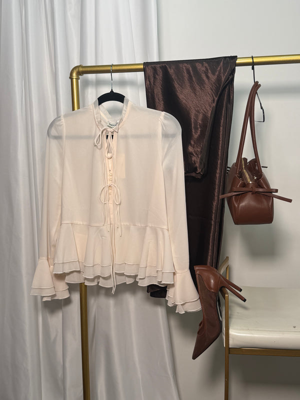 Petal Tie Blouse - Lucy Paris