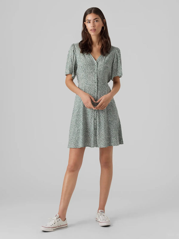 VMAlba Short Dress - Vero Moda Dresses prem. prem. clothing boutique Chatham, Ontario, Canada