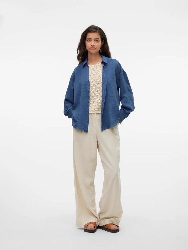 VMMelaney Queeny LS Shirt - Vero Moda Shirt prem. prem. clothing boutique Chatham, Ontario, Canada