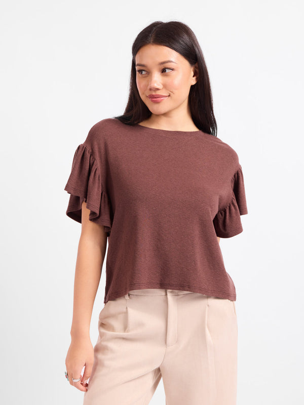 Delphine Ruffle Top - Sadie & Sage