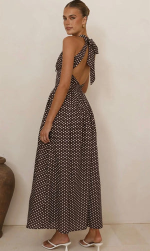 Polka Dot Breeze Maxi Dress - One and Only Collective Dresses prem. prem. clothing boutique Chatham, Ontario, Canada