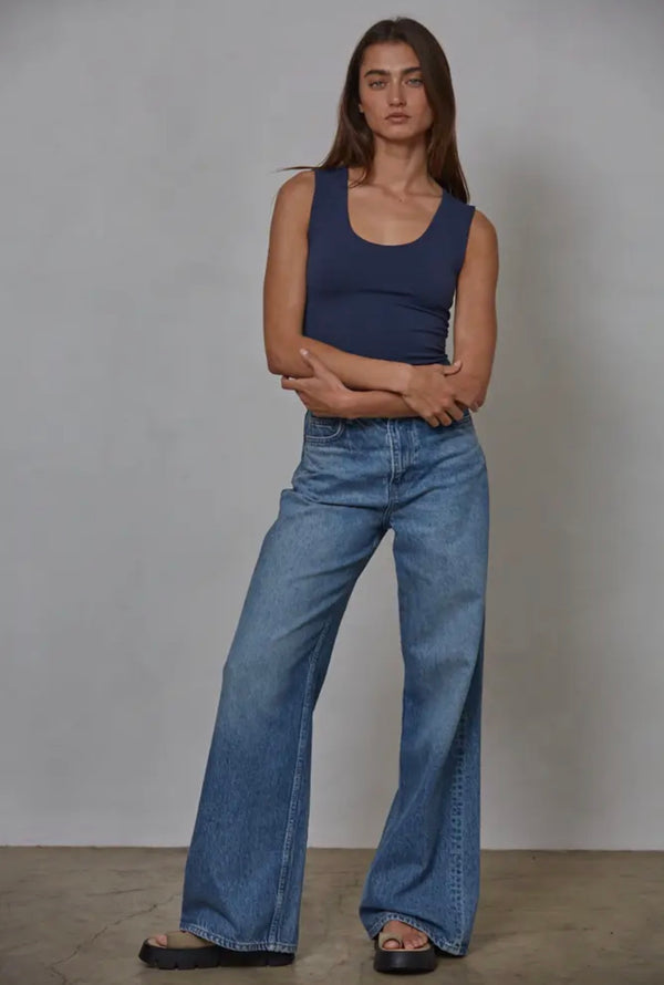 Tara Double Layer Tank Tank Top prem. prem. clothing boutique Chatham, Ontario, Canada