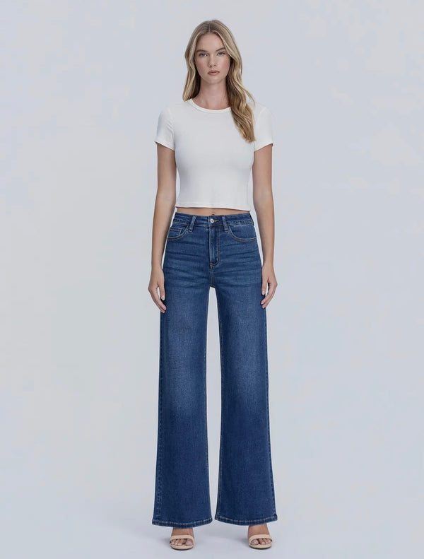 Olivia Stretch Wide Leg - Vervet Pants prem. prem. clothing boutique Chatham, Ontario, Canada