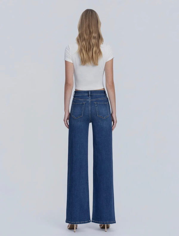 Olivia Stretch Wide Leg - Vervet Pants prem. prem. clothing boutique Chatham, Ontario, Canada
