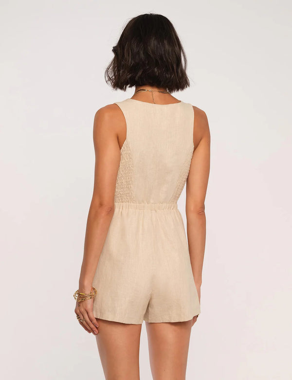 Oliver Romper | Bisque | Heartloom Romper Heartloom    prem. clothing boutique Chatham, Ontario, Canada