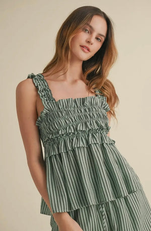 Sloan Smocked Top Tops prem. prem. clothing boutique Chatham, Ontario, Canada