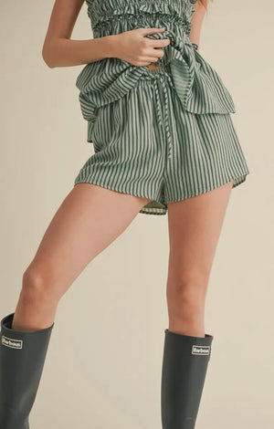 Sloan Striped Short Shorts prem. prem. clothing boutique Chatham, Ontario, Canada