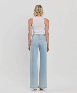 Olivia Stretch Wide Leg - Vervet Blue Denim Pants prem. prem. clothing boutique Chatham, Ontario, Canada
