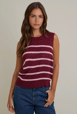 Camille Striped Top - Le Lis prem. prem. clothing boutique Chatham, Ontario, Canada