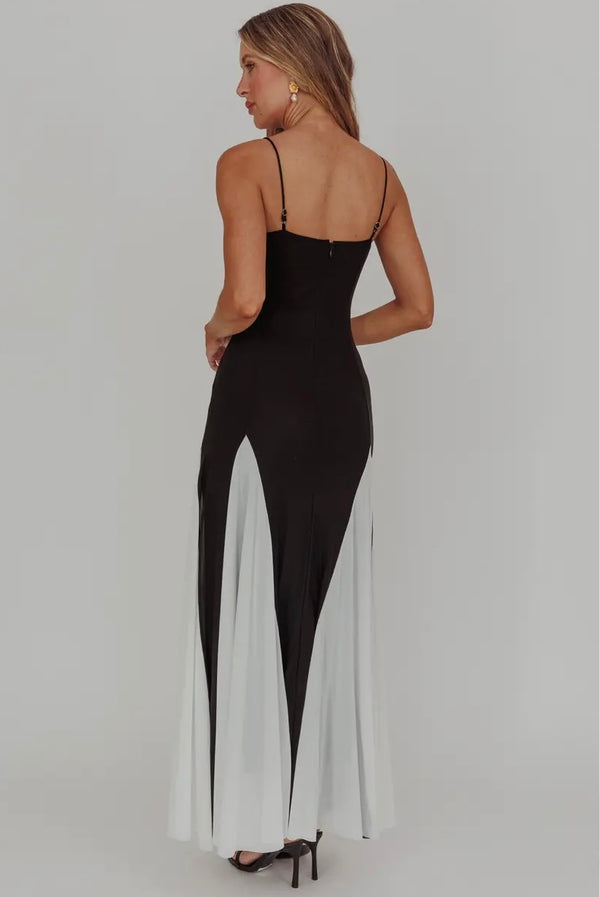 Black & White Contrast Maxi Dresses prem. prem. clothing boutique Chatham, Ontario, Canada