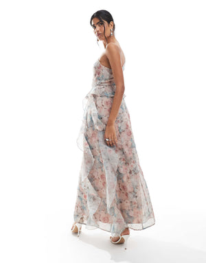 Sabrina Ruffle Maxi - Vero Moda Dresses prem. prem. clothing boutique Chatham, Ontario, Canada
