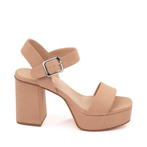 Turbo Chunky Block Heel - NUDE Shoes prem. prem. clothing boutique Chatham, Ontario, Canada