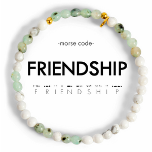 Morse Code Stacking Bracelet- Friendship- Ethic Goods jewelry prem. prem. clothing boutique Chatham, Ontario, Canada