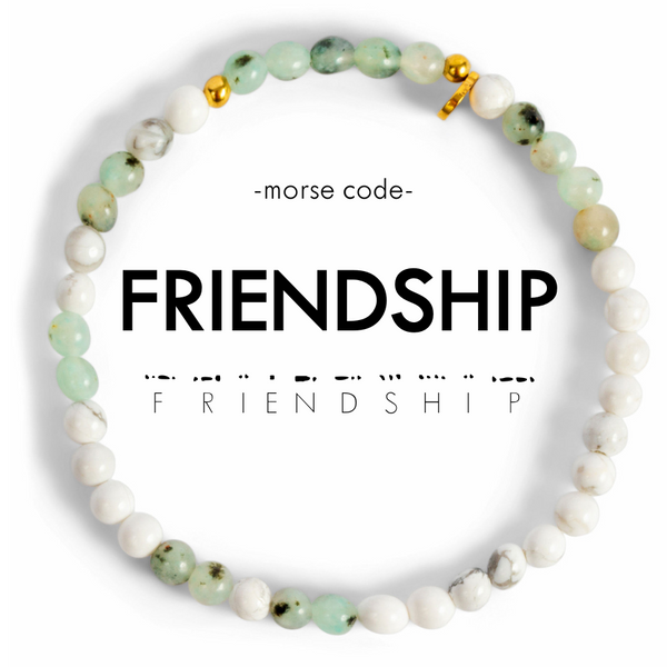 Morse Code Stacking Bracelet- Friendship- Ethic Goods jewelry prem. prem. clothing boutique Chatham, Ontario, Canada