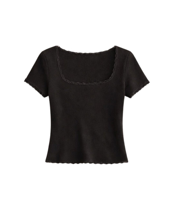 Emme Lace Edge Tee - PRIV