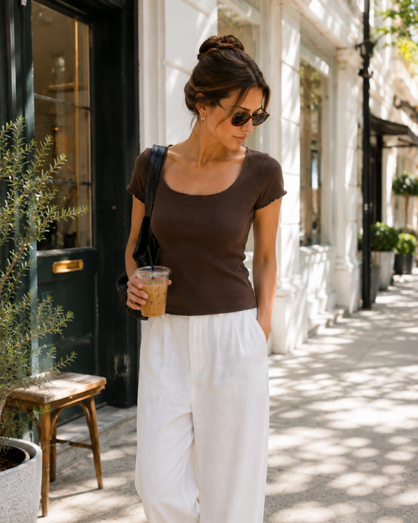 Emme Lace Edge Tee - PRIV