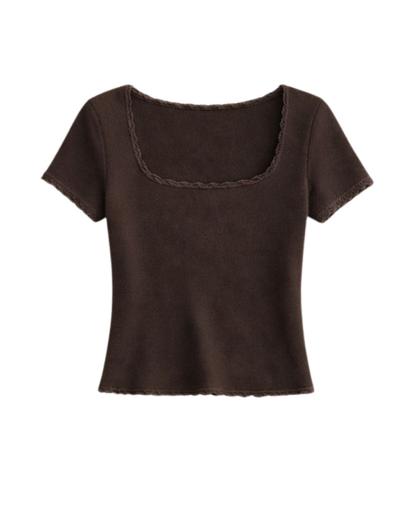 Emme Lace Edge Tee - PRIV