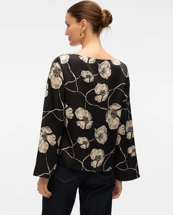 Elena Satin Top - VERO MODA prem. prem. clothing boutique Chatham, Ontario, Canada