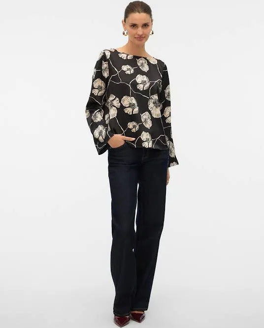 Elena Satin Top - VERO MODA prem. prem. clothing boutique Chatham, Ontario, Canada