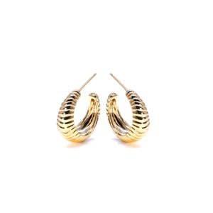 Passionate Hoop Earrings | Gold Earrings eLiasz and eLLa    prem. clothing boutique Chatham, Ontario, Canada