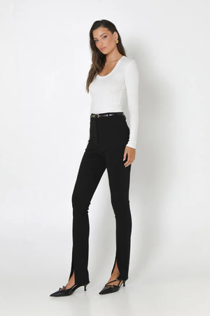 Mason Zip Pants | Black | Madison the Label Pants Madison The Label    prem. clothing boutique Chatham, Ontario, Canada