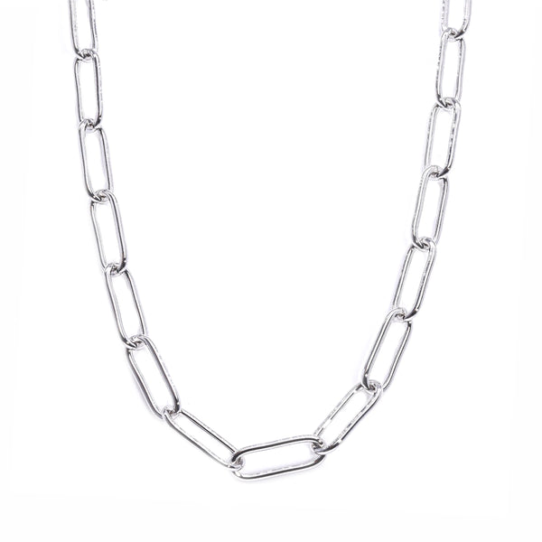 Paperclip Chain Necklace | Silver  eLiasz and eLLa    prem. clothing boutique Chatham, Ontario, Canada