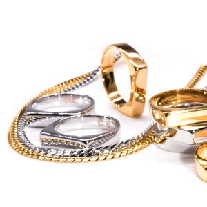 Boxy Link Chain Necklace | Silver  eLiasz and eLLa    prem. clothing boutique Chatham, Ontario, Canada