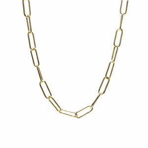 Paperclip Chain Necklace | Gold  eLiasz and eLLa    prem. clothing boutique Chatham, Ontario, Canada