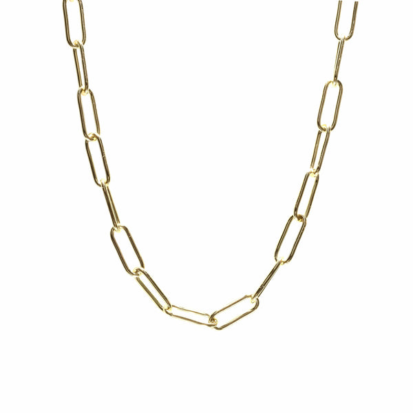Paperclip Chain Necklace | Gold  eLiasz and eLLa    prem. clothing boutique Chatham, Ontario, Canada