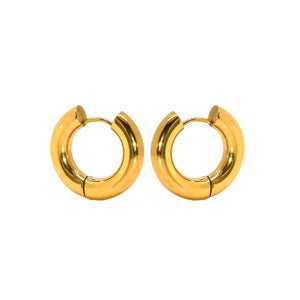 Bold Hoop Earrings | e&e | Gold Earrings eLiasz and eLLa    prem. clothing boutique Chatham, Ontario, Canada