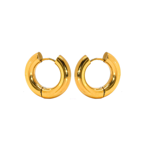 Bold Hoop Earrings | e&e | Gold Earrings eLiasz and eLLa    prem. clothing boutique Chatham, Ontario, Canada