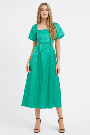 Betsy Cut Out Midi Dress | Adelyn Rae | Green  prem.    prem. clothing boutique Chatham, Ontario, Canada