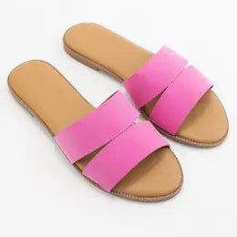 Think Pink Slides Sandals Cocci 5.5   prem. clothing boutique Chatham, Ontario, Canada