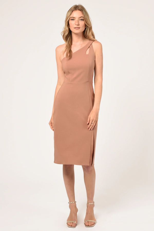 Selia Asymmetrical One-Shoulder | Adelyn Rae Dress Adelyn Rae X-Small   prem. clothing boutique Chatham, Ontario, Canada