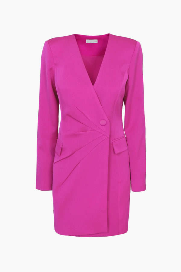 Stefani Asymmetrical Blazer Dress | PINK | Adelyn Rae prem. Stefani Asymmetrical Blazer Dress | PINK | Adelyn Rae prem.