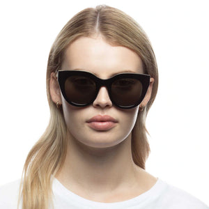 Air Heart Sunglasses | Black & Gold | Le Specs  Le Specs    prem. clothing boutique Chatham, Ontario, Canada