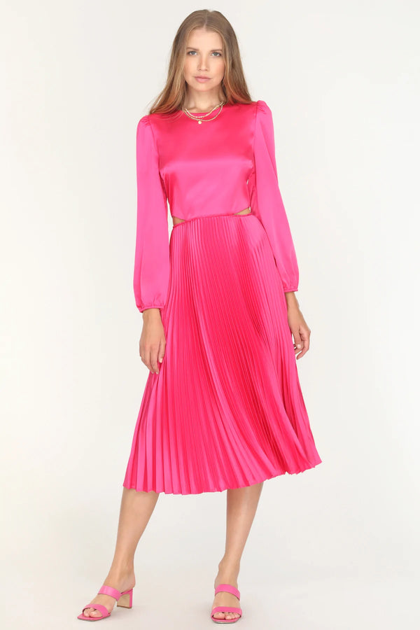 adelyn rae pleated dress Cher Pleated Cut-Out Dress | Adelyn Rae