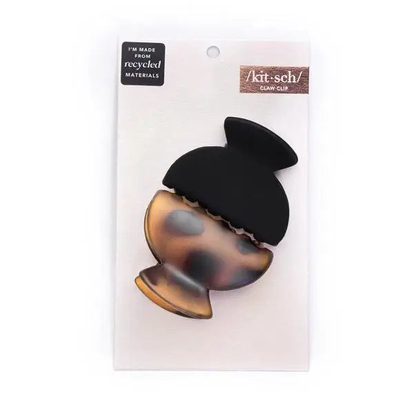 Small Hair Claw Duo | Black & Tort  kitsch    prem. clothing boutique Chatham, Ontario, Canada