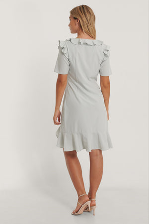 Frill Mini Dress | NA-KD  NA-KD    prem. clothing boutique Chatham, Ontario, Canada