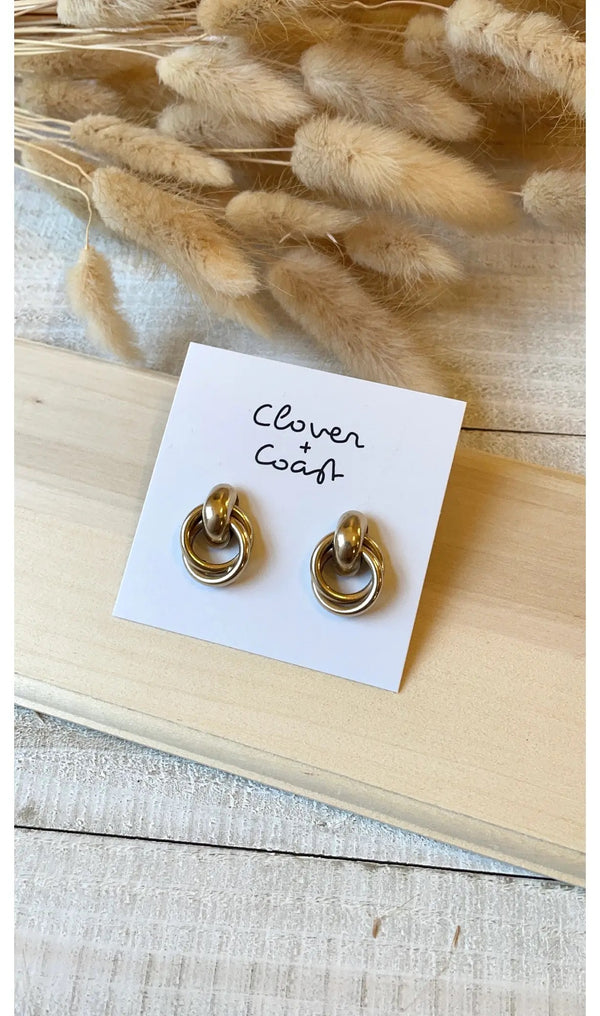 Knot Stud Earrings | Clover & Coast  Clover & Coast    prem. clothing boutique Chatham, Ontario, Canada