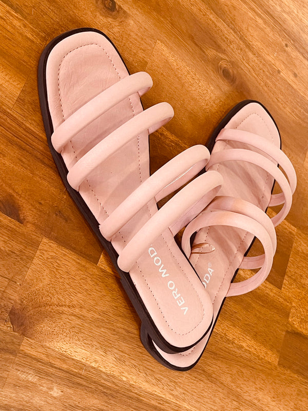 Caf au Lait Sandals Vero Moda prem. clothing boutique