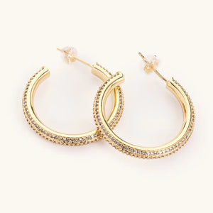 Jennie Gold Hoops  Nikki Smith    prem. clothing boutique Chatham, Ontario, Canada