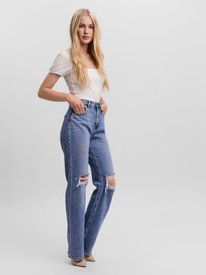 Kathy Loose Straight Denim Jeans | Vero Moda  Vero Moda 29x 32   prem. clothing boutique Chatham, Ontario, Canada