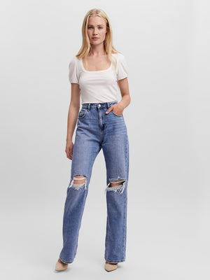 Kathy Loose Straight Denim Jeans | Vero Moda  Vero Moda 27W x 30L   prem. clothing boutique Chatham, Ontario, Canada