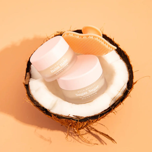 Coconut Vanilla Lip care set + Lip Scrubber | NCLA Beauty  NCLA Beauty    prem. clothing boutique Chatham, Ontario, Canada