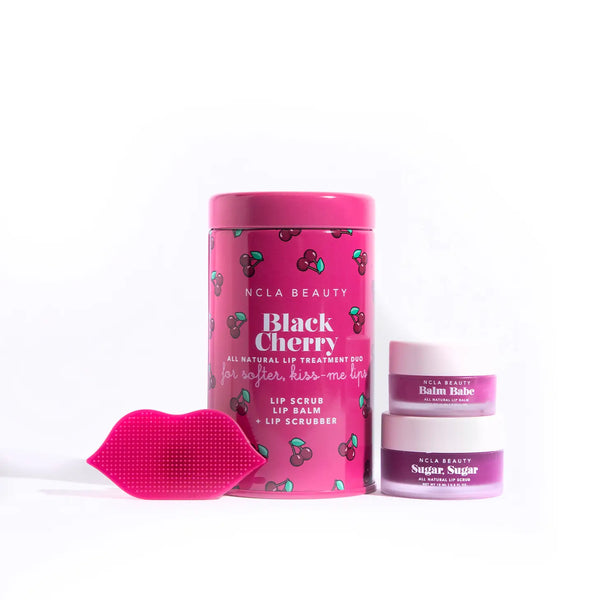 Black Cherry Lip Care Set + Lip Scrubber | NCLA Beauty  NCLA Beauty    prem. clothing boutique Chatham, Ontario, Canada